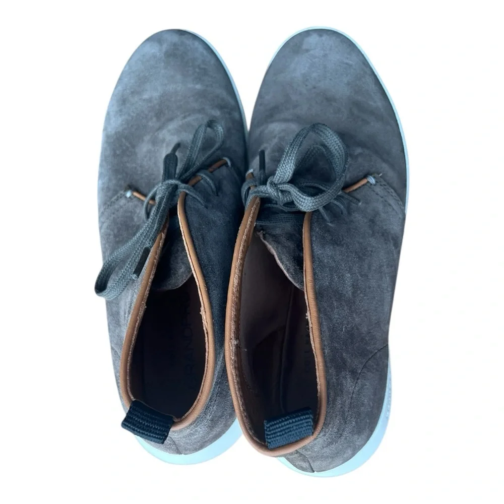 Cole Haan Grand.OS Men’s Suede Chukka Boots Gray Size 10.5‎
